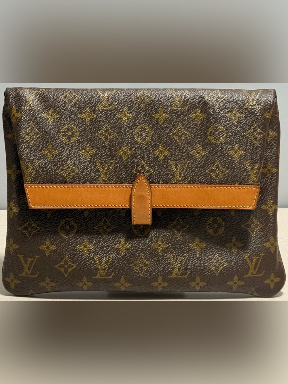 Louis Vuitton Vintage Pochette Pliante Clutch Bag Monogram Canvas